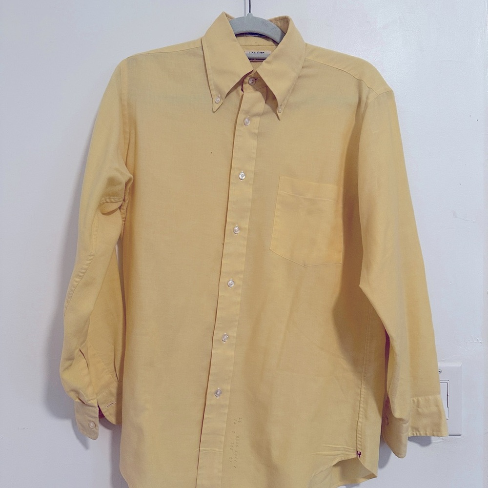 Vintage Hathaway Yellow Dress Shirt